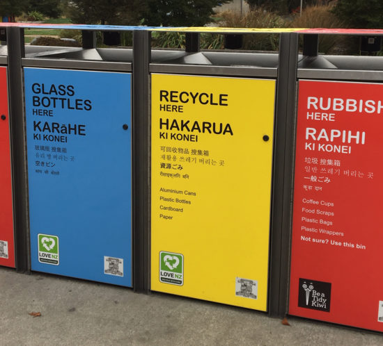 Public place recycling bins McKenzie District